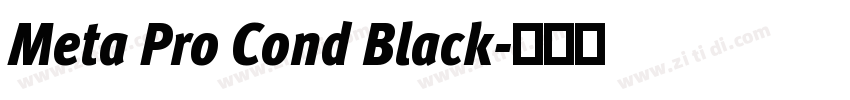 Meta Pro Cond Black字体转换